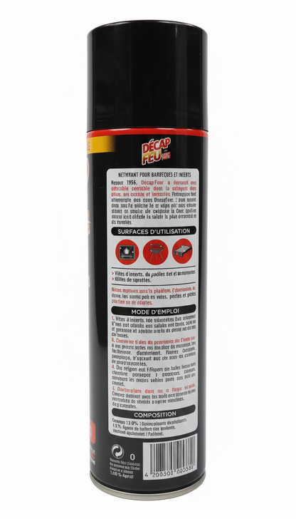 Décap’Feu Barbecues & Inserts – Décapant Puissant Anti-Graisse Brûlée