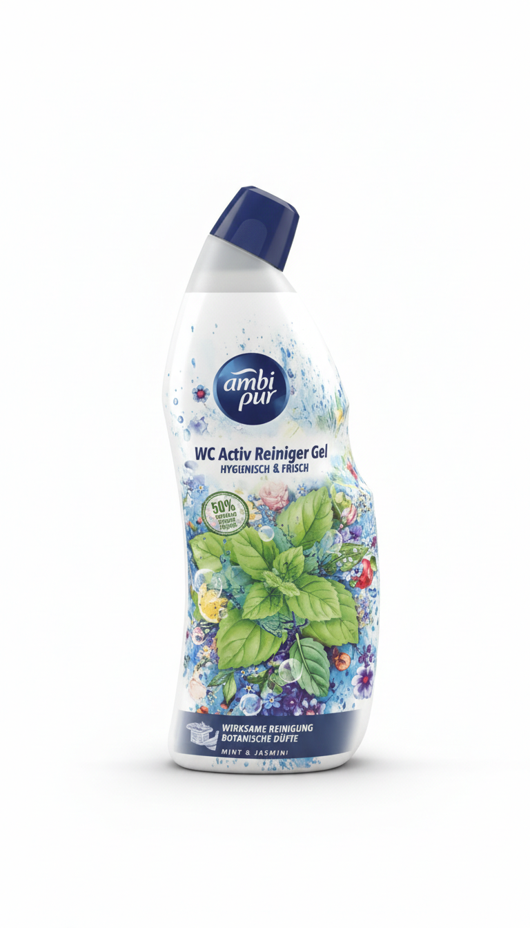 Ambi Pur WC Active Gel – Désinfectant WC & Fraîcheur Intense