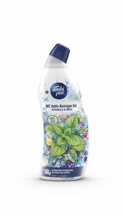 Ambi Pur WC Active Gel – Désinfectant WC & Fraîcheur Intense