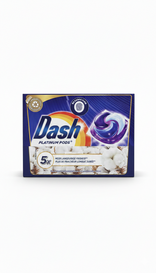 Dash Platinum Pods – Capsules Lessive Ultra-Puissantes 19 pods