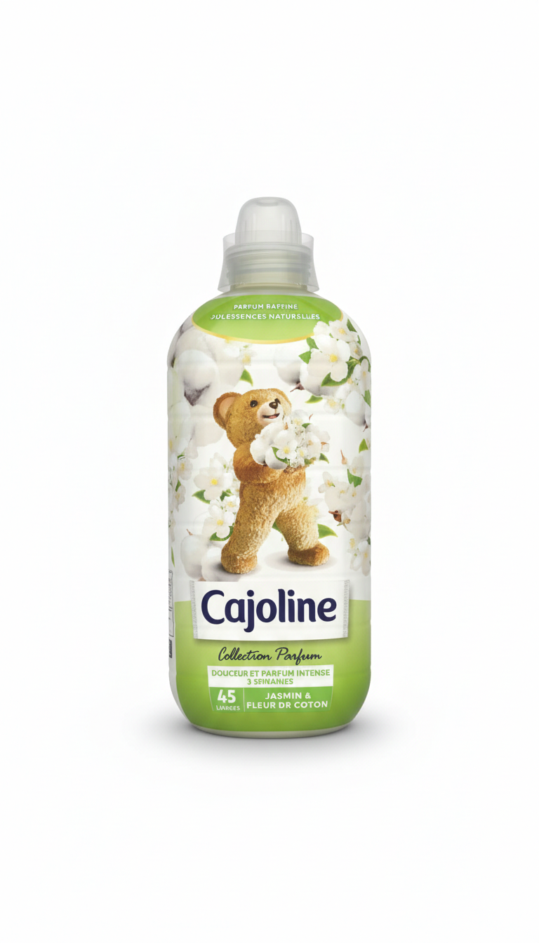 Cajoline Jasmin & Fleur de Coton – Adoucissant Parfumé (45 lavages)
