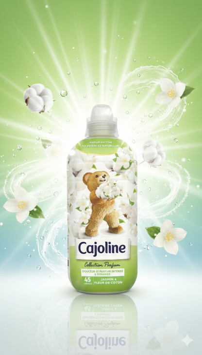 Cajoline Jasmin & Fleur de Coton – Adoucissant Parfumé (45 lavages)
