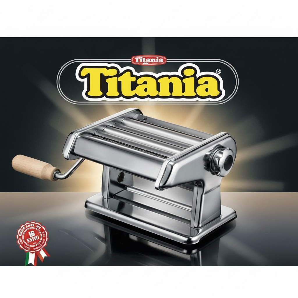 Titania Machine à Pâtes Manuelle – Inox Italien