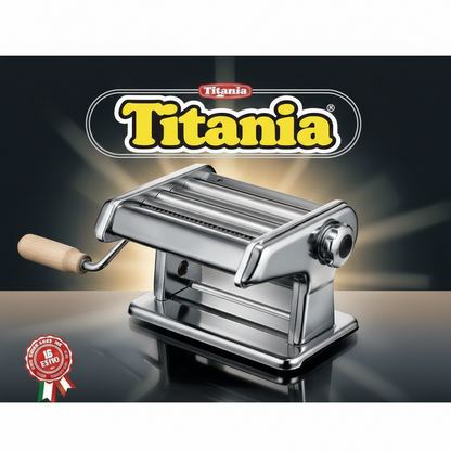 Titania Machine à Pâtes Manuelle – Inox Italien