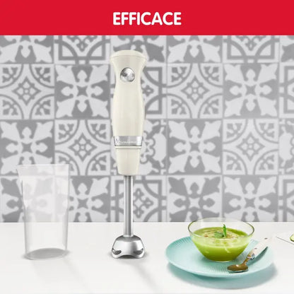 Moulinex Soleil Ivoire, Pied mixeur, 2 vitesses, 2 lames ZELKROM, Ivoire