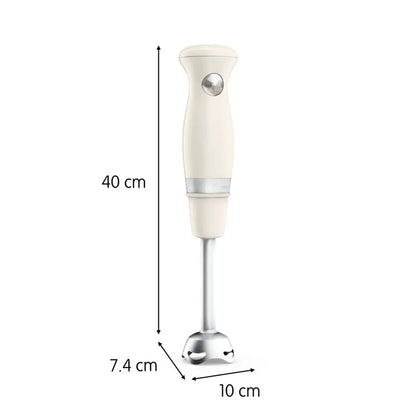 Moulinex Soleil Ivoire, Pied mixeur, 2 vitesses, 2 lames ZELKROM, Ivoire