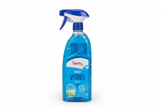 Spray Vitres Netto 3 en 1 – Nettoyage Rapide, Brillance & Anti-Traces