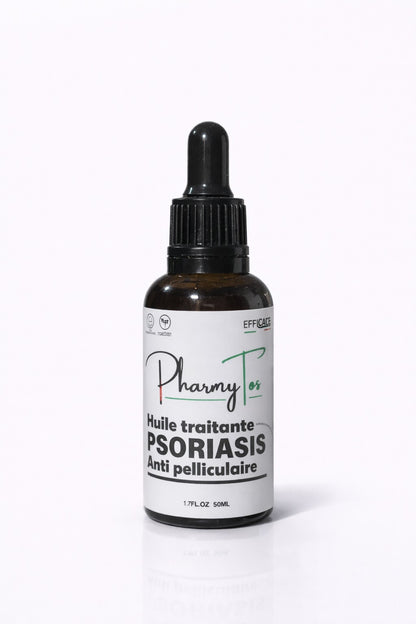 PharmyTos Traitement Psoriasis & Anti-Pelliculaire  Duo Shampooing + Huile Dermatologique
