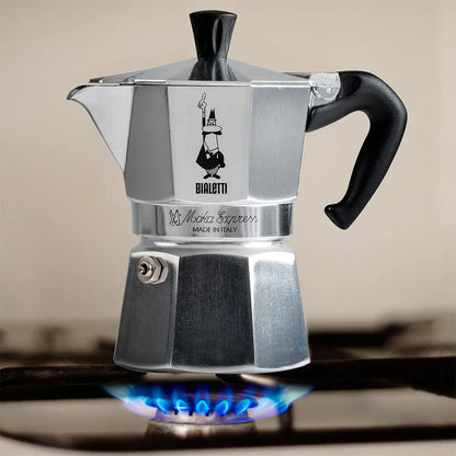 Bialetti Moka Express Cafetière en Aluminium Italienne