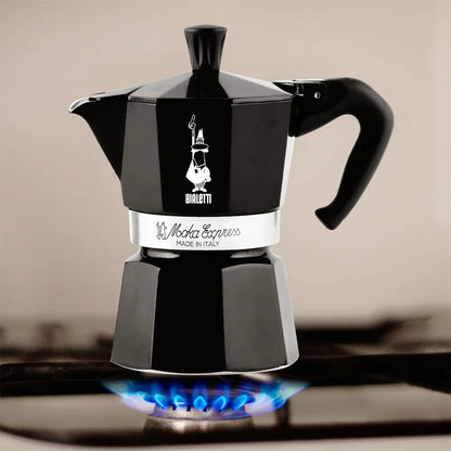 Bialetti Moka Express Cafetière en Aluminium Italienne Noir