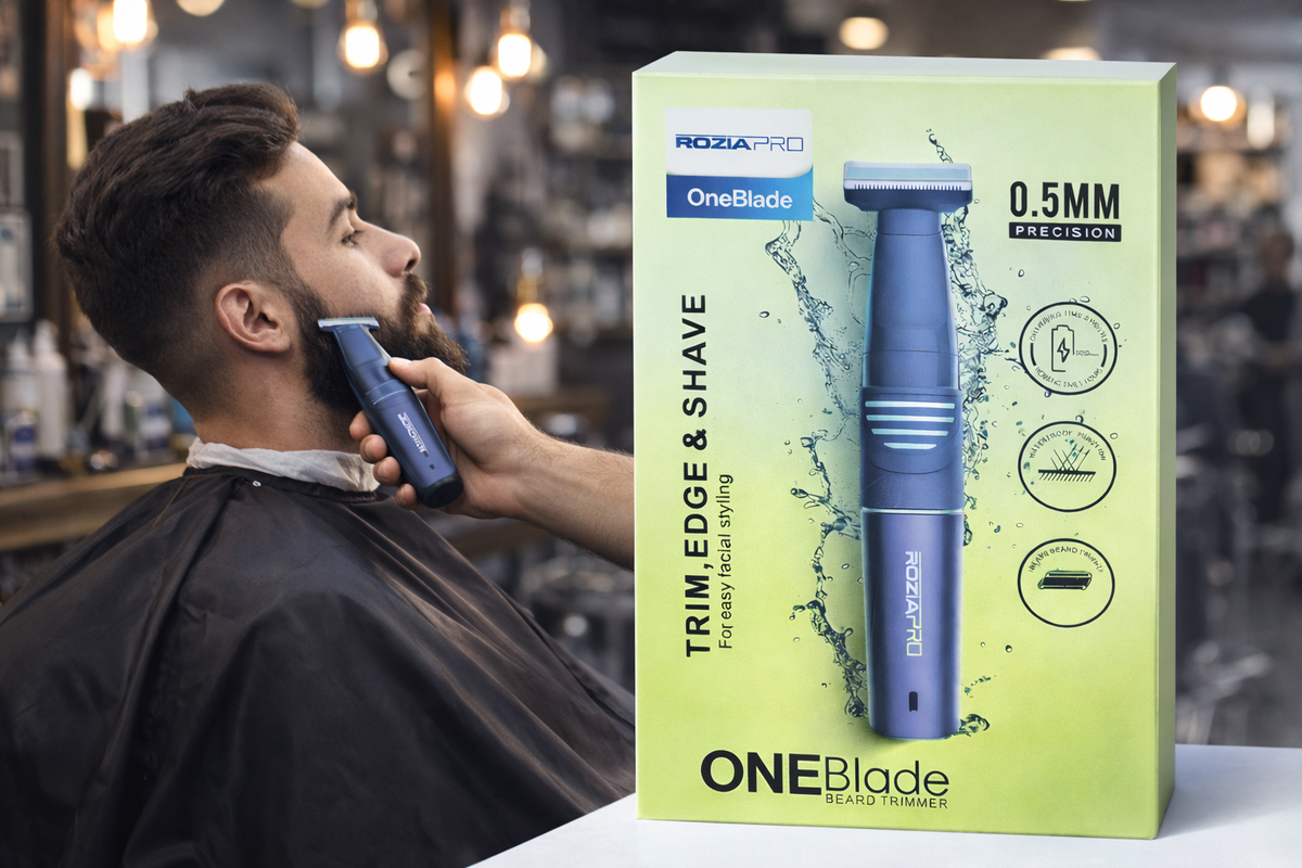 Tondeuse Barbe RoziaPro OneBlade – Précision 0,5 mm – LA BELLE MAISON