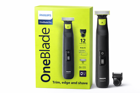 Tondeuse Philips OneBlade Pro – Trim, Edge & Shave – 12 Longueurs