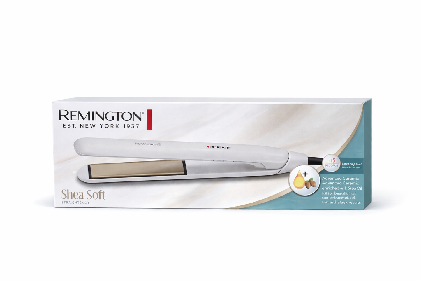 Lisseur Remington Shea Soft – Plaques Céramique au Beurre de Karité