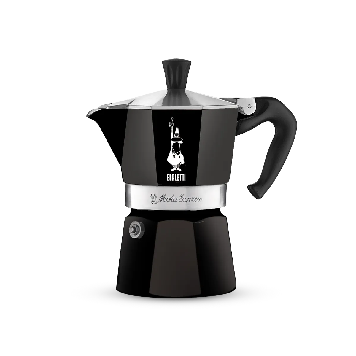 Bialetti Moka Express Cafetière en Aluminium Italienne Noir