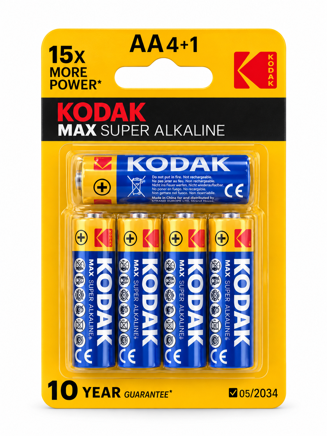 Kodak MAX Super Alkaline pile AA 4+1pcs