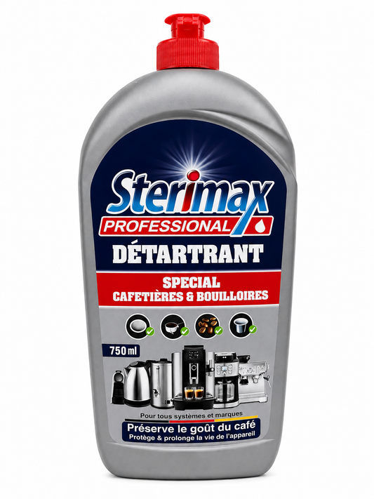 Détartrant Professionnel Sterimax 750 ml – nettoyant machine à cafe