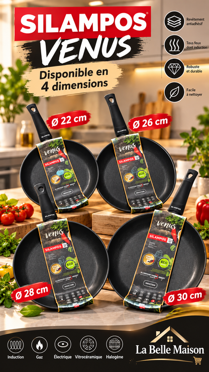 Poêle antiadhésive SILAMPOS Venus – Compatible induction