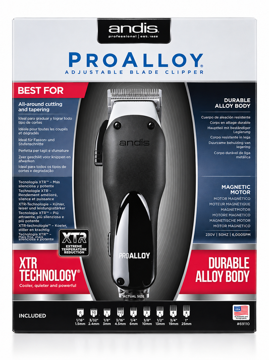 Andis ProAlloy – Tondeuse Professionnelle à Lame Réglable