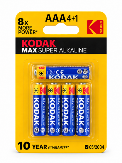 Kodak MAX piles Super Alkaline AAA 4+1 pcs