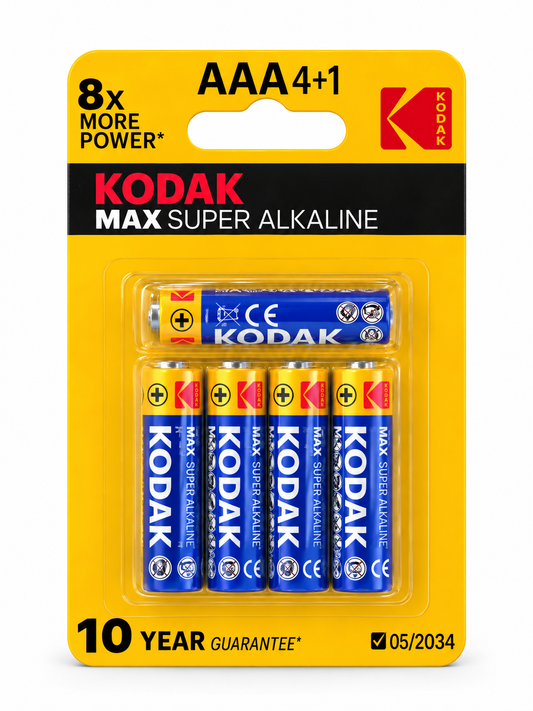 Kodak MAX piles Super Alkaline AAA 4+1 pcs