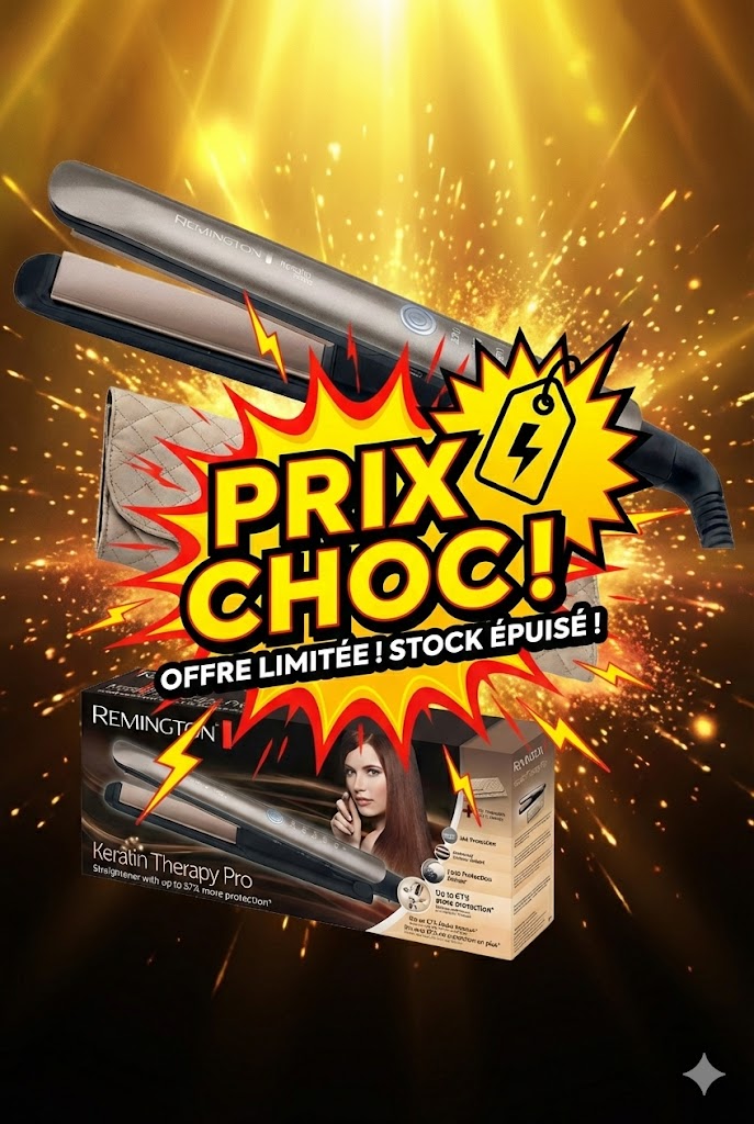 Lisseur Cheveux Remington Keratin Therapy Pro (sans boite)